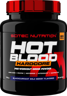 scitec hot blood hardcore pre-workout 700g
