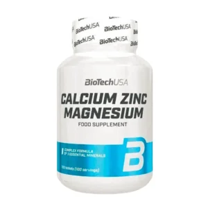 Biotech USA Calcium Zinc Magnesium 100 tabletten potje vooraanzicht
