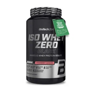 BioTechUSA Iso Whey Zero Black 908g - Premium wei-eiwit isolaat verrijkt met creatine, AAKG en zink voor maximale spiergroei en prestaties. Suikervrij en lactosevrij