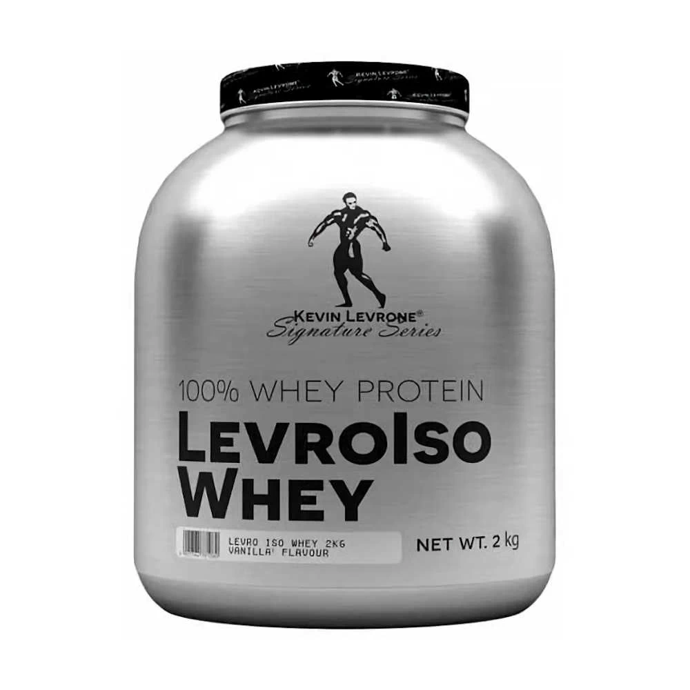 Kevin Levrone LevroIso Whey 2kg proteïne poeder pot vooraanzicht