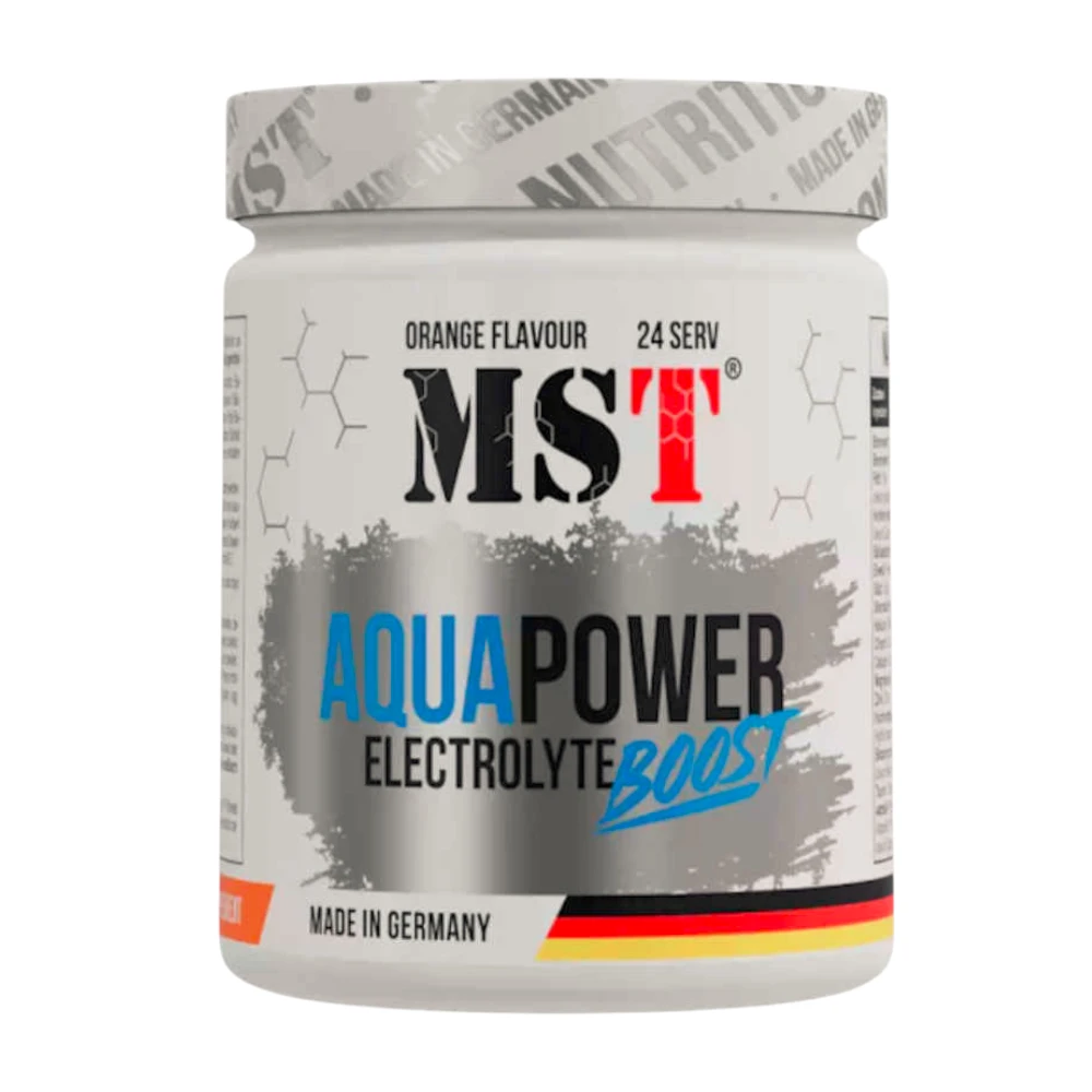 MST Aqua Power Electrolyte Boost 360g - Hoogwaardig elektrolyten poeder met magnesium en kalium voor optimale hydratatie en spierfunctie tijdens het sporten