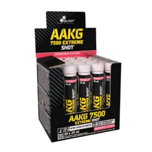 Olimp AAKG 7500 Extreme shot 25ml ampul - Vloeibare Arginine Alpha-Ketoglutaraat voor maximale pomp en doorbloeding tijdens fitness