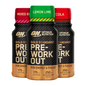 Optimum Nutrition Gold Standard Pre-Workout Shot tray 12x60ml - Krachtige kant-en-klare energieboost met cafeïne en beta-alanine voor focus en uithoudingsvermogen