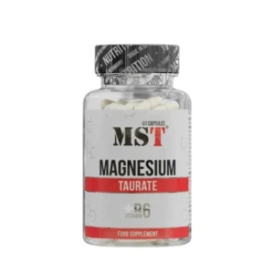 MST Magnesium Tauraat 60 capsules -- magnesium tauraat supplement met taurine en vitamine B6 voor actieve leefstijl, dobuy.nl